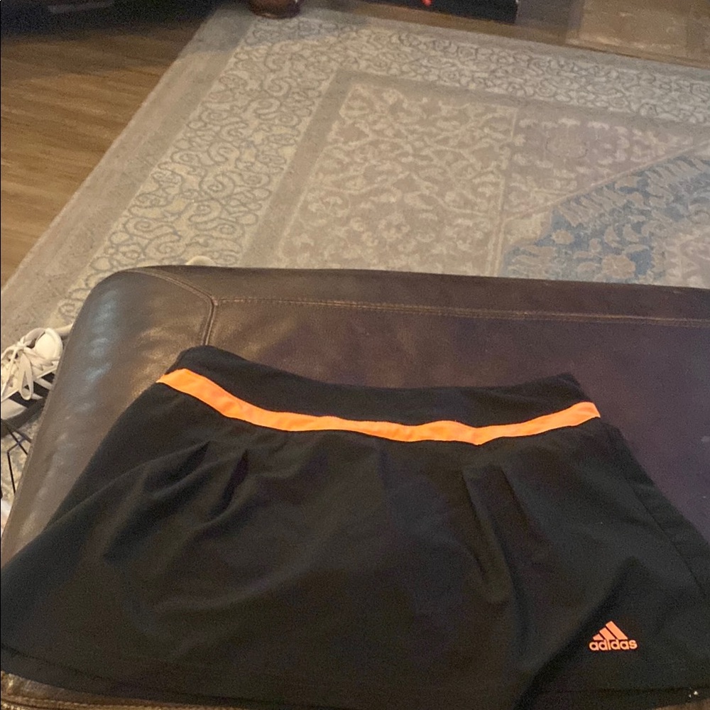 Adidas Women's Black and Orange skirt